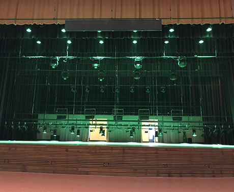 350W RGBW Fan-less LED Fresnel light in PengHu Performance Hall
