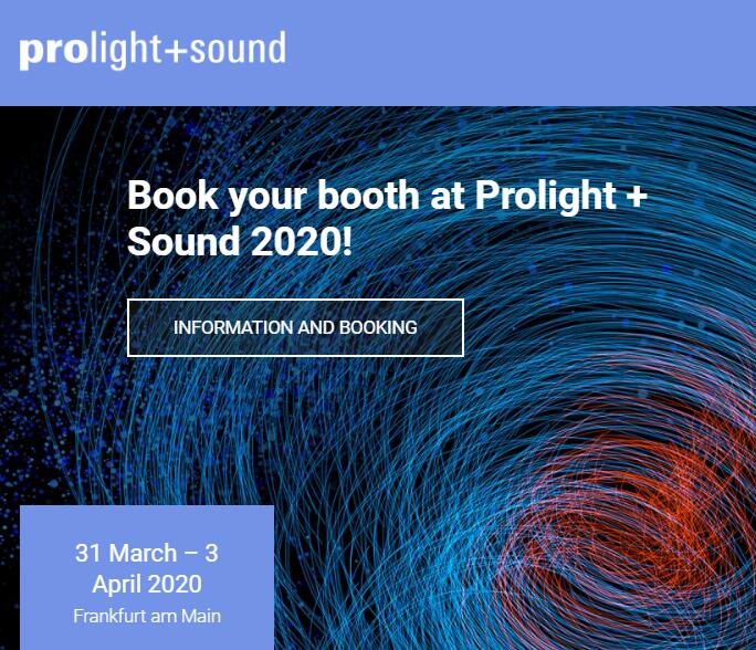 Prolight+Sound Frankfurt 2020